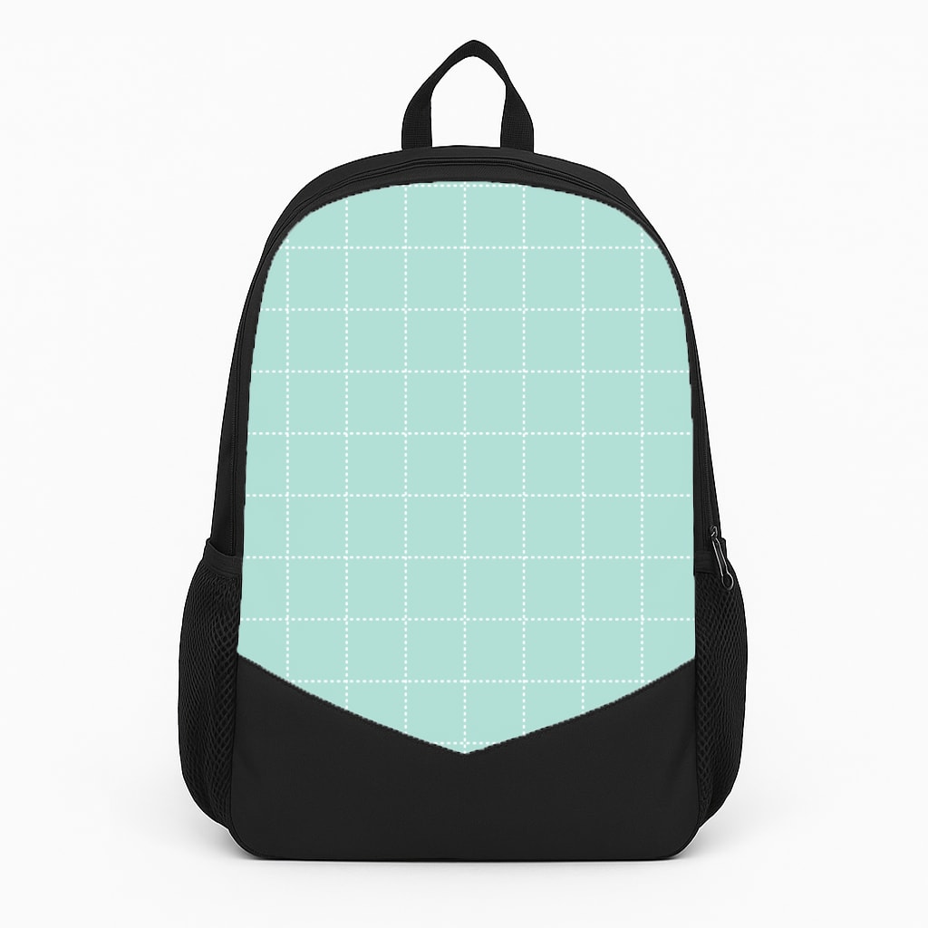 Criss Cross Cyan Stripes Backpack