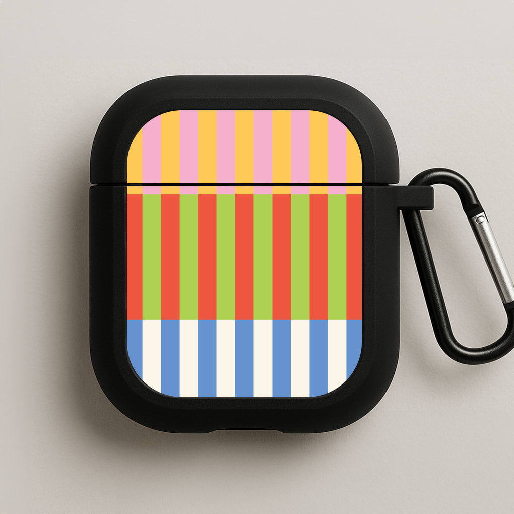 Colourful Stripes Pattern AirPods Case