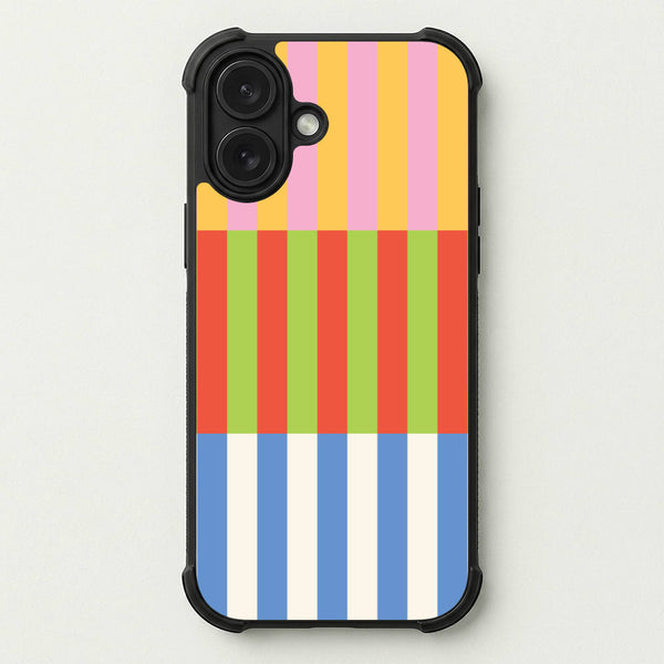 Colourful Stripes Pattern Phone Case — Bumper case