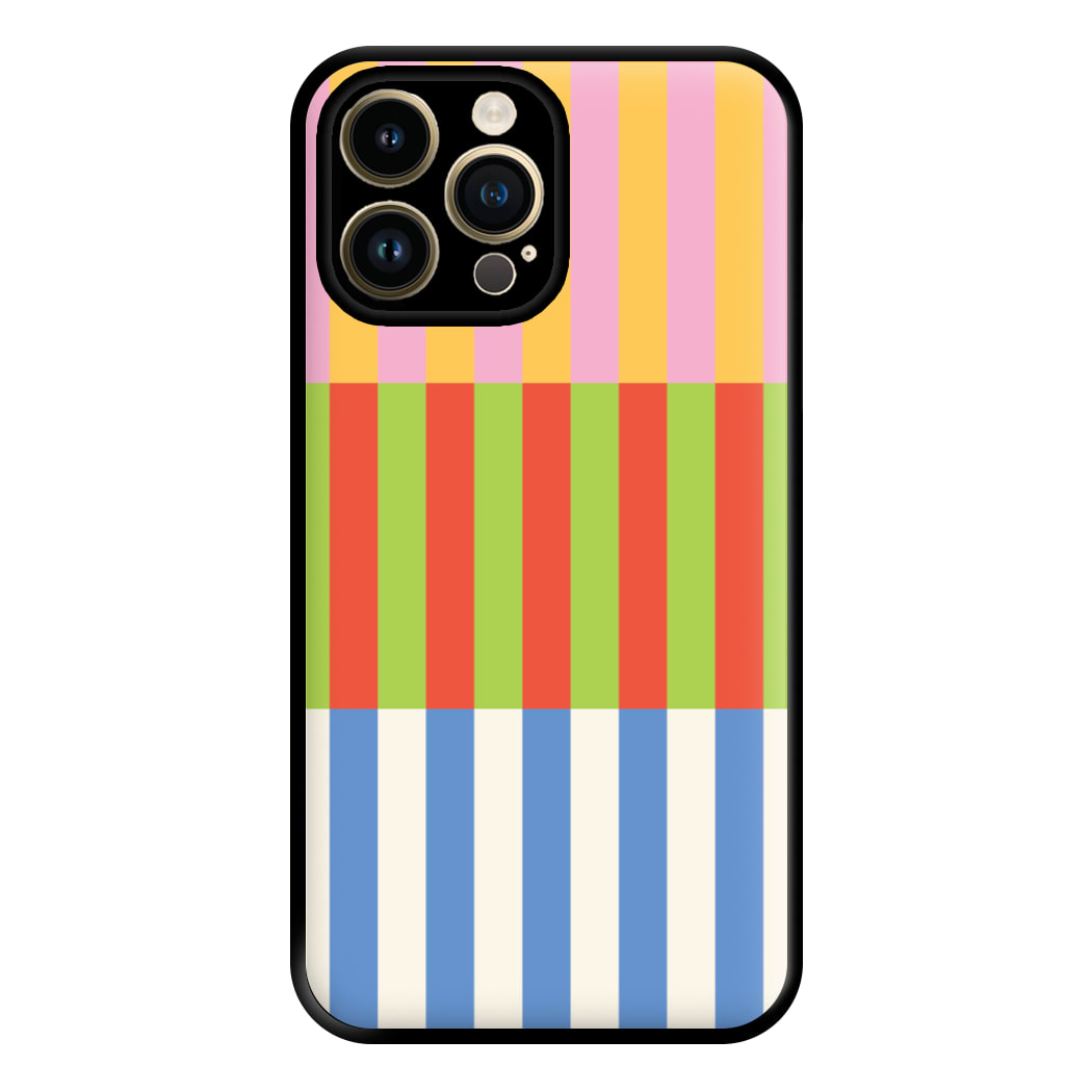 Colourful Stripes Pattern Phone Case for iPhone 14 Pro Max
