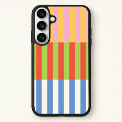 Colourful Stripes Pattern Phone Case for Galaxy S26 Plus