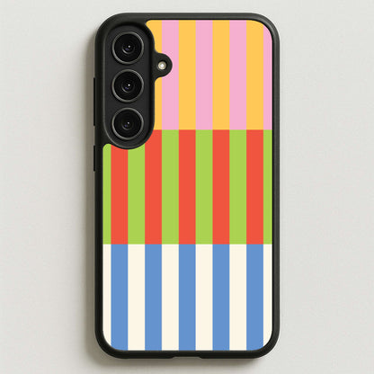 Colourful Stripes Pattern Phone Case for Galaxy S25FE