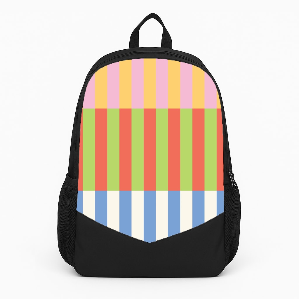 Colourful Stripes Pattern Backpack