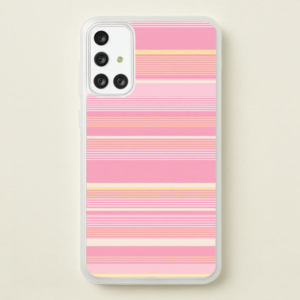 Blush Butter Stripes Phone Case - Galaxy A71 / Standard