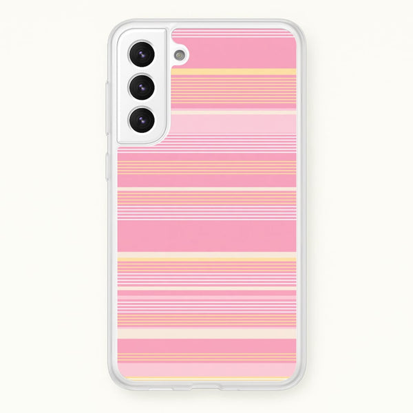 Blush Butter Stripes Phone Case - Galaxy S22 Plus / Standard
