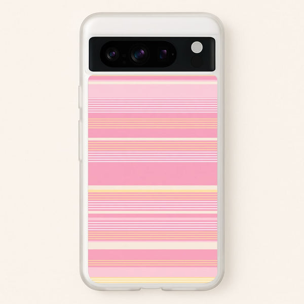 Blush Butter Stripes Phone Case - Google Pixel 8 Pro / Standard