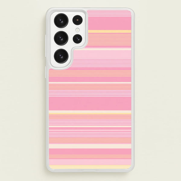 Blush Butter Stripes Phone Case - Galaxy S22 Ultra / Standard