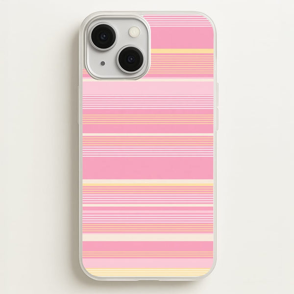 Blush Butter Stripes Phone Case - iPhone 13 / Standard