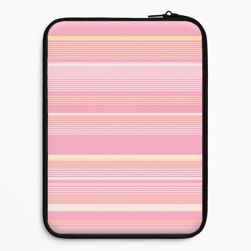Blush Butter Stripes Laptop Sleeve