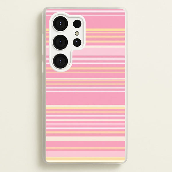 Blush Butter Stripes Phone Case - Galaxy S25 Ultra / Standard