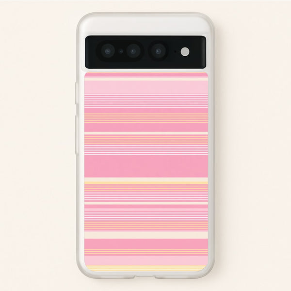 Blush Butter Stripes Phone Case - Google Pixel 7 Pro / Standard