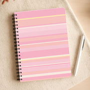Blush Butter Stripes Notebook 3