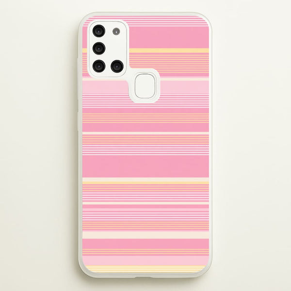 Blush Butter Stripes Phone Case - Galaxy A21s / Standard