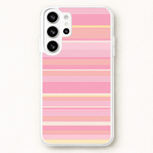 Blush Butter Stripes Phone Case - Galaxy S26 Ultra / Standard