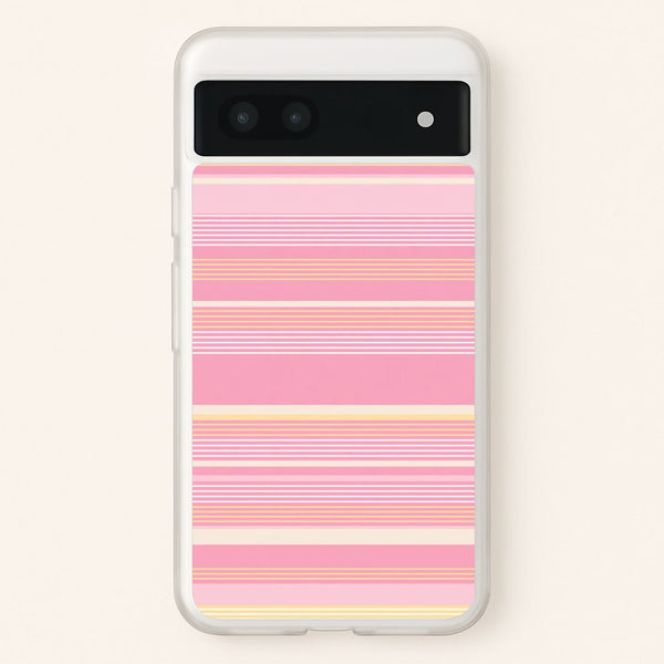 Blush Butter Stripes Phone Case - Google Pixel 7a / Standard