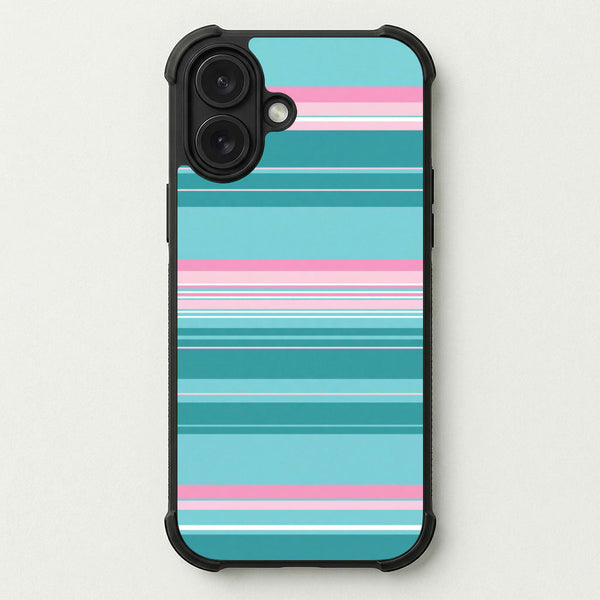 Candy Stripe Blush Phone Case — Bumper case
