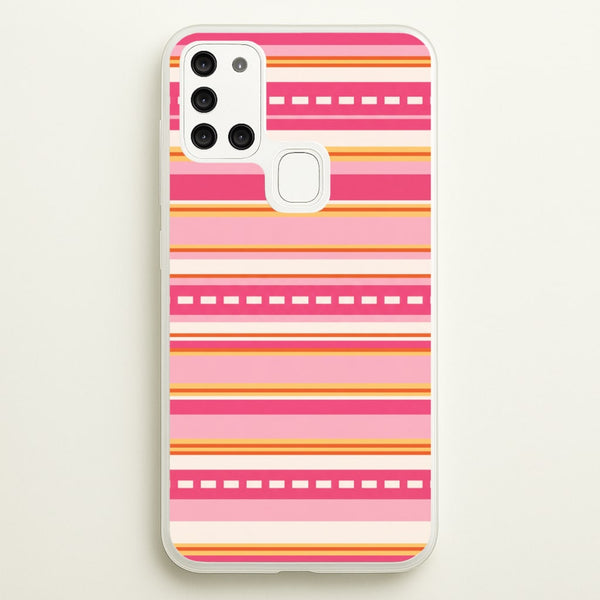Sunset Stripe Bands Phone Case - Galaxy A21s / Standard