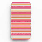 Sunset Stripe Bands Flip / Wallet Phone Case 1