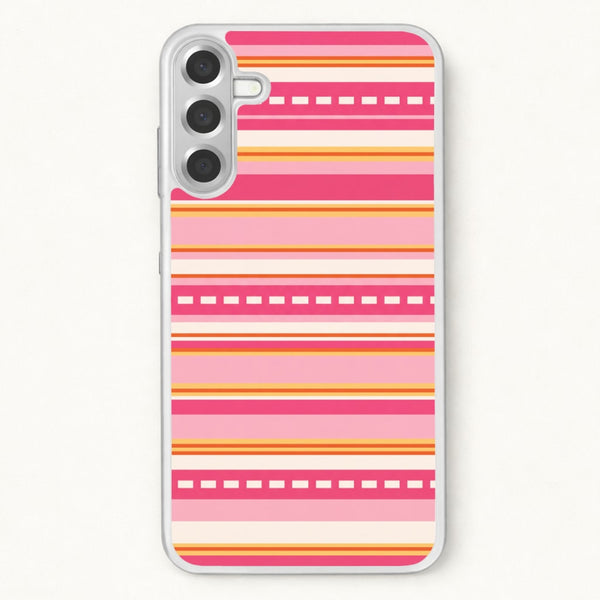 Sunset Stripe Bands Phone Case - Galaxy A17 / Standard