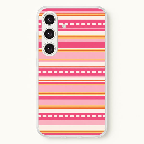 Sunset Stripe Bands Phone Case - Galaxy S24 Plus / Standard