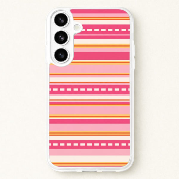 Sunset Stripe Bands Phone Case - Galaxy S26 / Standard