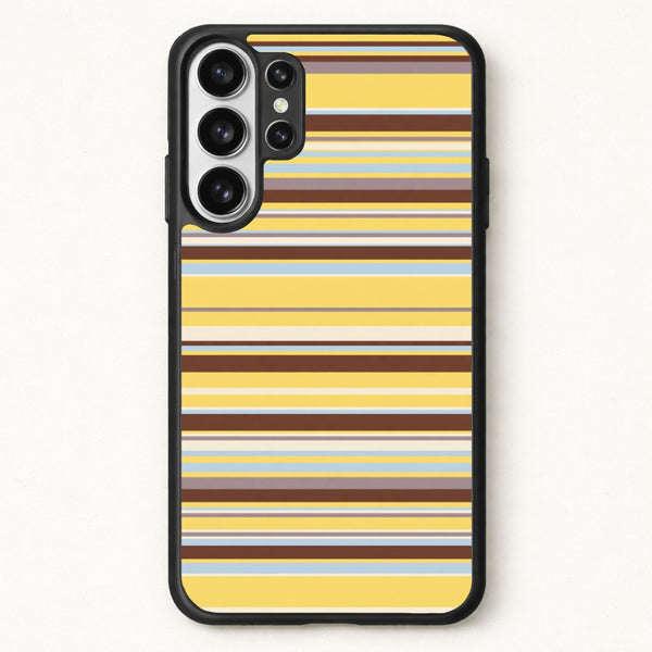 Cocoa Blue Stripe Phone Case - Galaxy S26 Ultra / Standard