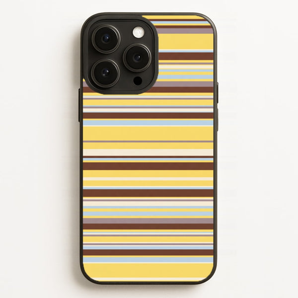 Cocoa Blue Stripe Phone Case - iPhone 16 Pro Max / Standard