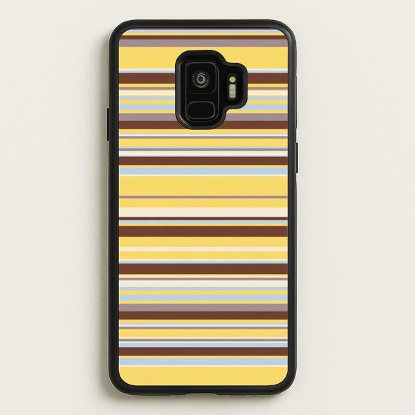 Cocoa Blue Stripe Phone Case - Galaxy S9 / Standard
