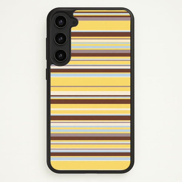 Cocoa Blue Stripe Phone Case - Galaxy S23 Plus / Standard