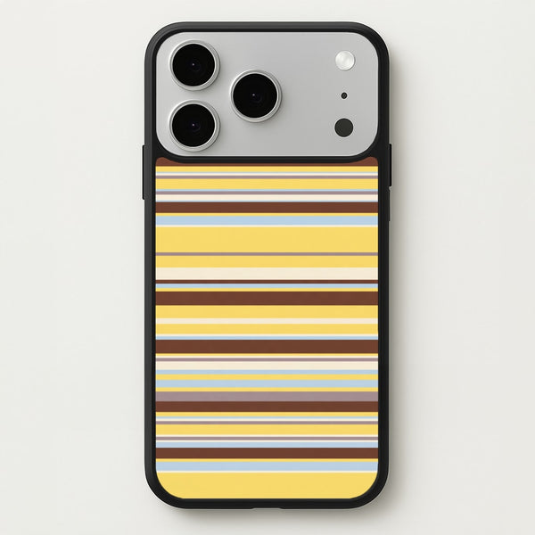 Cocoa Blue Stripe Phone Case - iPhone 17 Pro Max / Standard