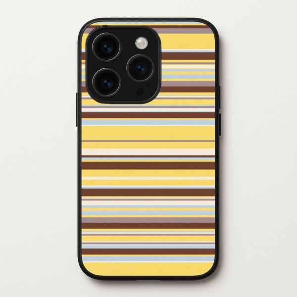 Cocoa Blue Stripe Phone Case - iPhone 14 Pro / Standard