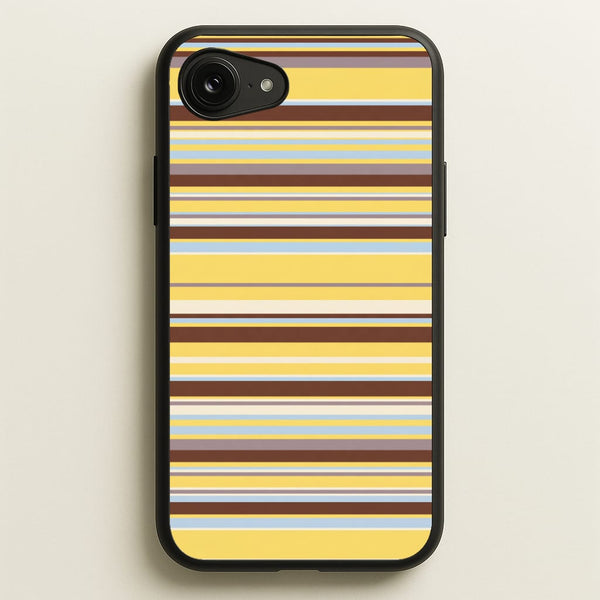 Cocoa Blue Stripe Phone Case - iPhone 16e / Standard