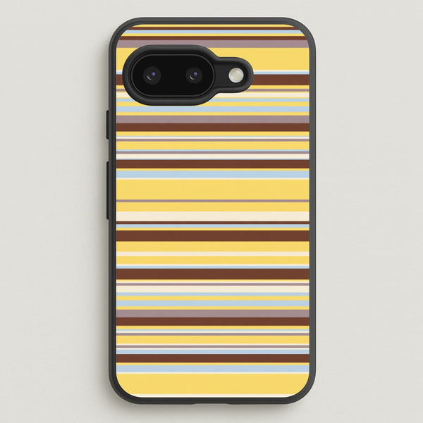 Cocoa Blue Stripe Phone Case - Google Pixel 9a / Standard