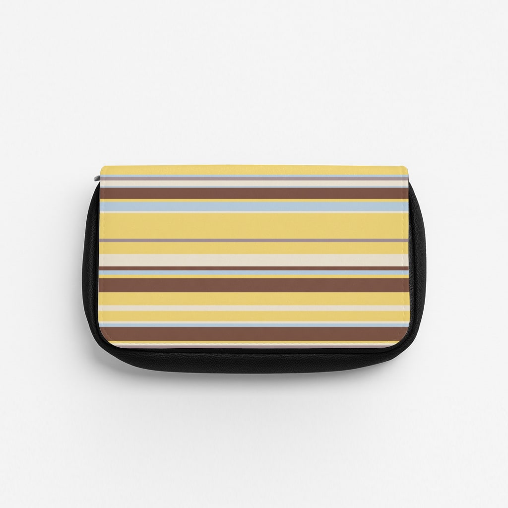 Cocoa Blue Stripe Pencil Case