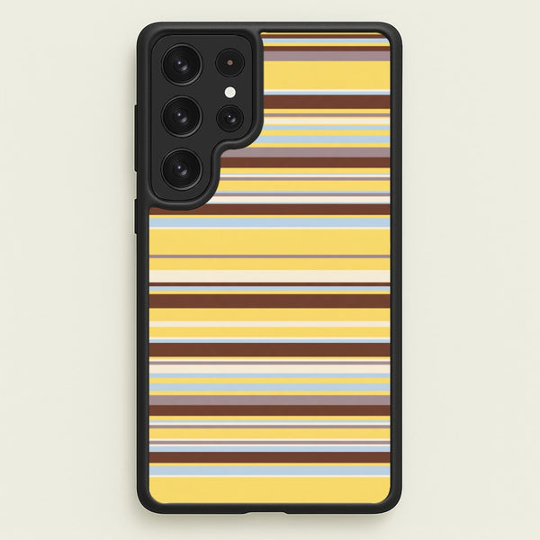Cocoa Blue Stripe Phone Case - Galaxy S23 Ultra / Standard