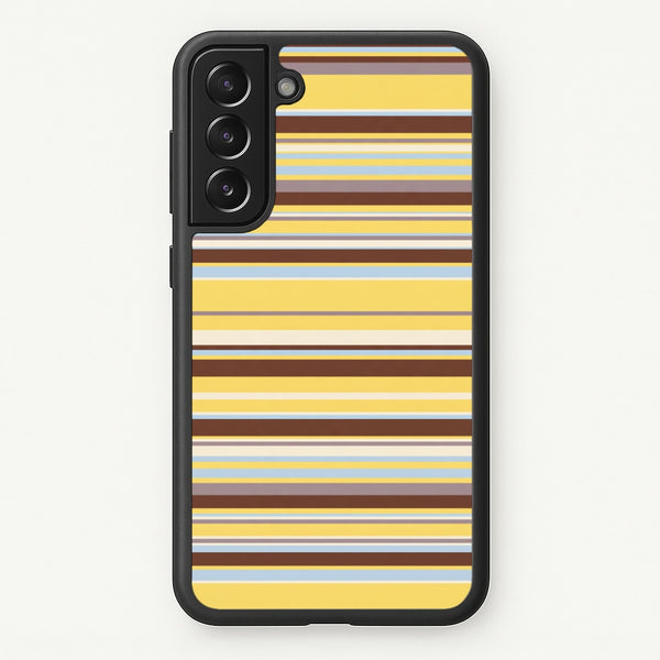 Cocoa Blue Stripe Phone Case - Galaxy S21 Plus / Standard