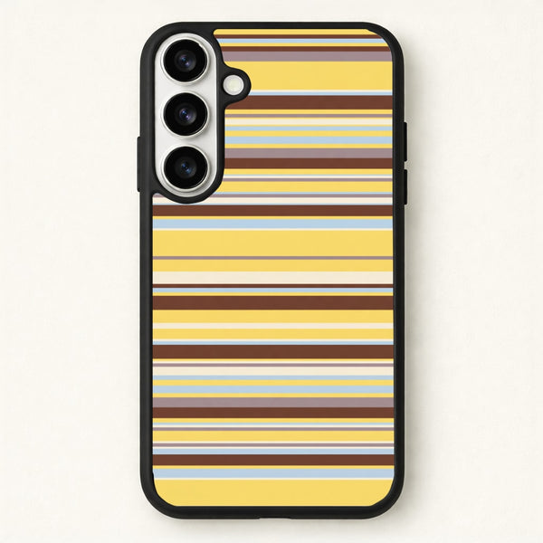 Cocoa Blue Stripe Phone Case - Galaxy S26 / Standard