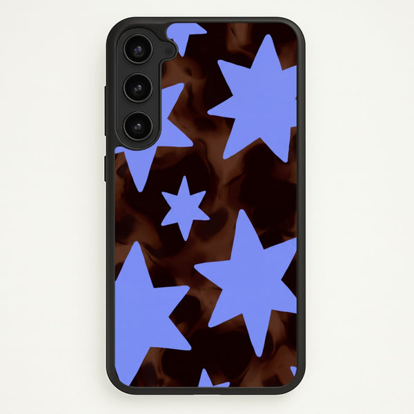 Tortoiseshell Star Scatter Phone Case - Galaxy S23 Plus / Standard
