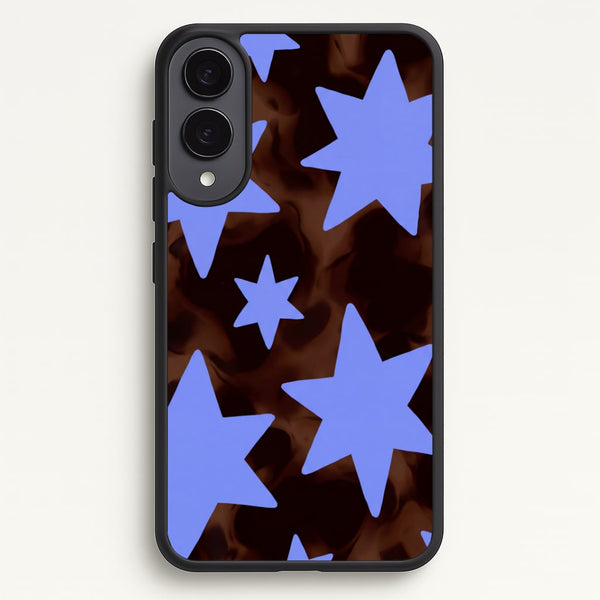 Tortoiseshell Star Scatter Phone Case - Galaxy S25 Edge / Standard