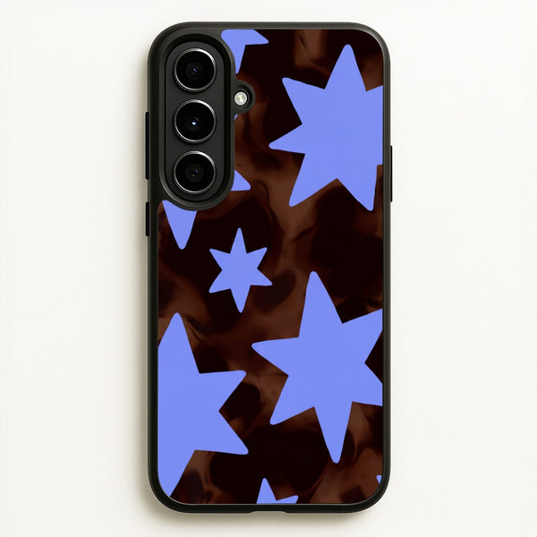 Tortoiseshell Star Scatter Phone Case - Galaxy A56 / Standard