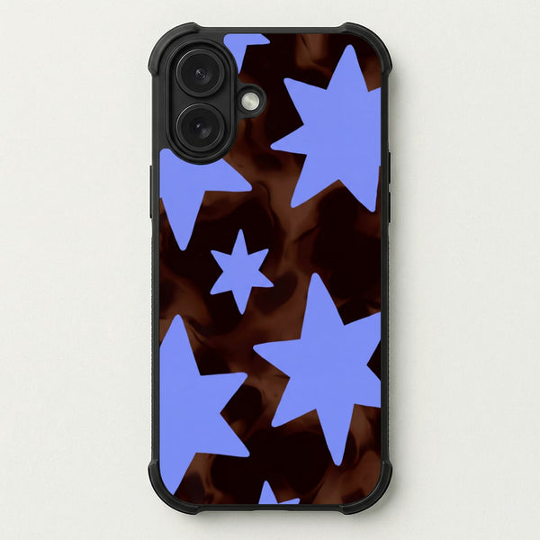 Tortoiseshell Star Scatter Phone Case — Bumper case