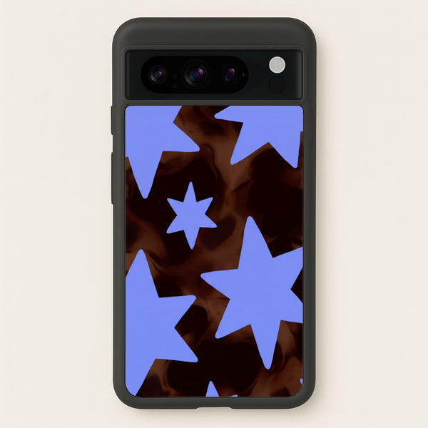 Tortoiseshell Star Scatter Phone Case - Google Pixel 8 Pro / Standard