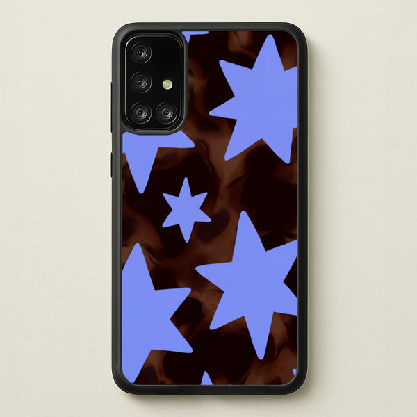 Tortoiseshell Star Scatter Phone Case - Galaxy A71 / Standard