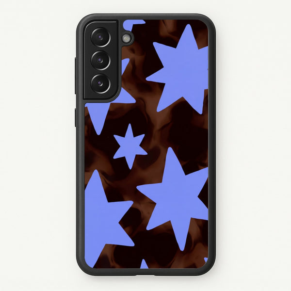 Tortoiseshell Star Scatter Phone Case - Galaxy S21FE / Standard