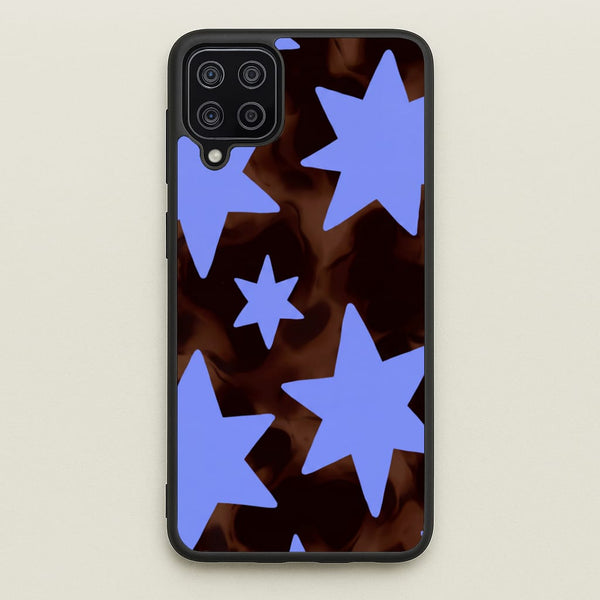 Tortoiseshell Star Scatter Phone Case - Galaxy A12 / Standard