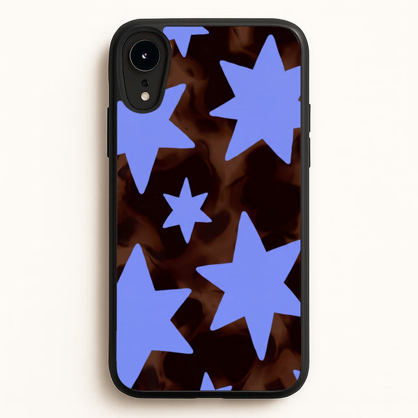 Tortoiseshell Star Scatter Phone Case - iPhone XR / Standard