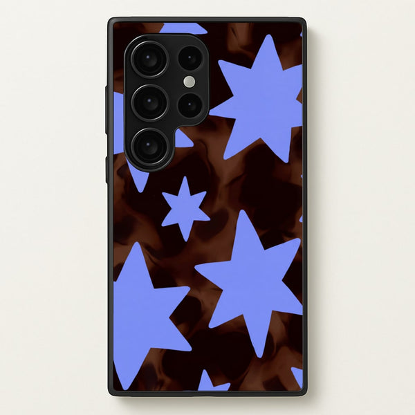 Tortoiseshell Star Scatter Phone Case - Galaxy S24 Ultra / Standard