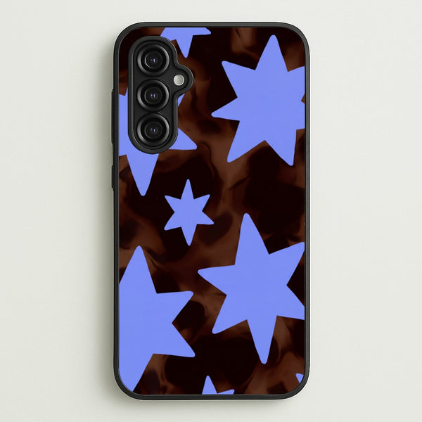 Tortoiseshell Star Scatter Phone Case - Galaxy A14 / Standard