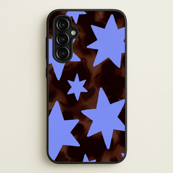 Tortoiseshell Star Scatter Phone Case - Galaxy A54 / Standard
