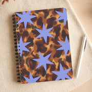 Tortoiseshell Star Scatter - Periwinkle Notebook 3